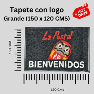 Tapete con Logo Grande Rizo<br>(150 x 120 Cms)