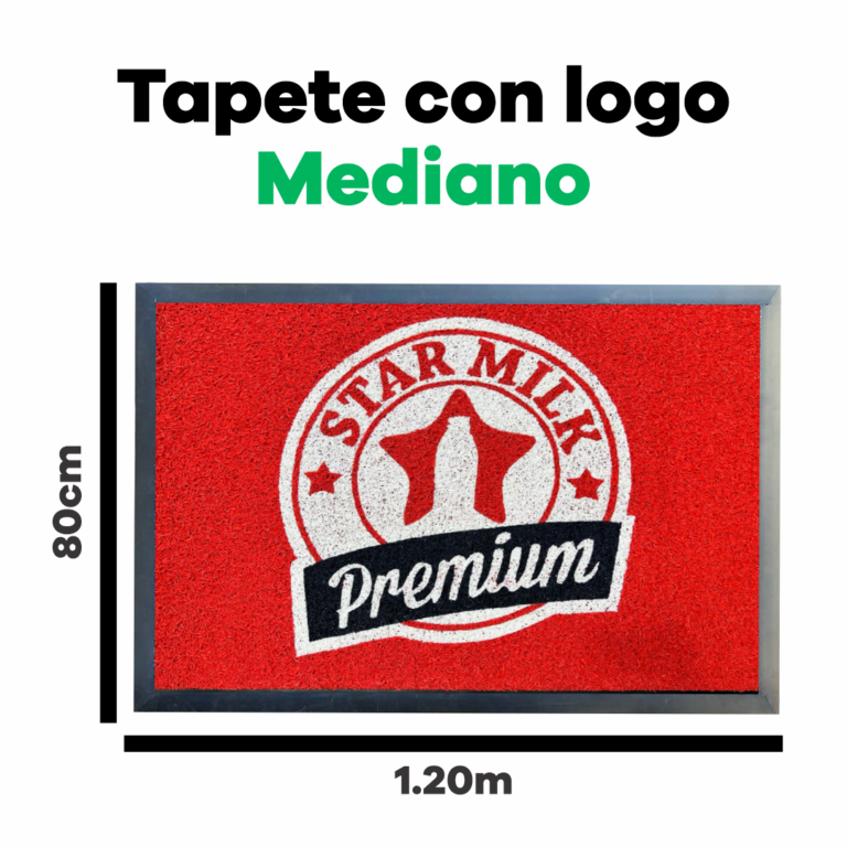 Tapete con Logo Mediano Rizo<br>(120 x 80 Cms)